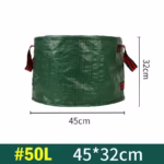 Sac de Colectare a Frunzelor, Flippy, Cos Sac pentru Gradina, Sac de Depozitare a Frunzelor, 45 x 32 cm, 50 l, Verde - imagine 2