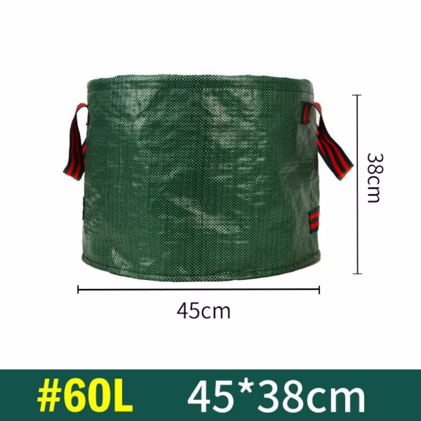 Sac de Colectare a Frunzelor, Flippy, Cos Sac pentru Gradina, Sac de Depozitare a Frunzelor, 45 x 38 cm, 60 l, Verde - imagine 2