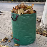 Sac de Colectare a Frunzelor, Flippy, Cos Sac pentru Gradina, Sac de Depozitare a Frunzelor, 45 x 76 cm, 120 l, Verde - imagine 3