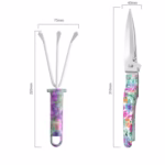Set 10 Unelte Grădinărit Brico360, Oțel Inoxidabil și PVC, Kit Complet Plantare și Îngrijire cu Cutie Organizatoare, Mov - imagine 7