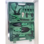 Set 10 Unelte Grădinărit Brico360, Oțel Inoxidabil și PVC, Kit Complet Plantare și Îngrijire cu Cutie Organizatoare, Verde - imagine 9