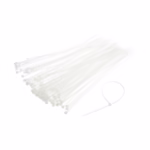 Set 100 Buc Soricei - Coliere de plastic, 100 mm x 3 mm, poliamida, Alb, Flippy - imagine 3