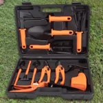 Set 12 accesorii pentru gradinarit Flippy, geanta depozitare inclusa, otel inoxidabil, 37 x 27 cm, portocaliu - imagine 10