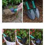 Set 12 Unelte de Gradina, Flippy, pentru Plantare Prelucrare Sol si Ingrijire Plante, Material PVC si Cardboard, Cutie Inclusa, 37x28 cm, Verde - imagine 3