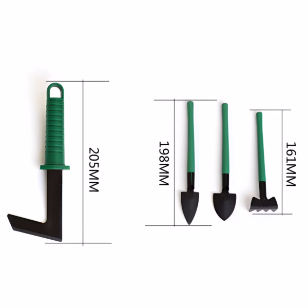 Set 12 Unelte de Gradina, Flippy, pentru Plantare Prelucrare Sol si Ingrijire Plante, Material PVC si Cardboard, Cutie Inclusa, 37x28 cm, Verde - imagine 5