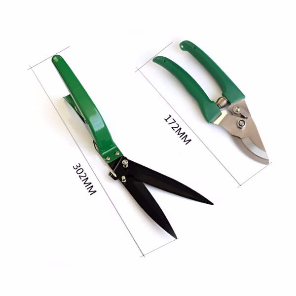 Set 12 Unelte de Gradina, Flippy, pentru Plantare Prelucrare Sol si Ingrijire Plante, Material PVC si Cardboard, Cutie Inclusa, 37x28 cm, Verde - imagine 6