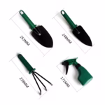 Set 12 Unelte de Gradina, Flippy, pentru Plantare Prelucrare Sol si Ingrijire Plante, Material PVC si Cardboard, Cutie Inclusa, 37x28 cm, Verde - imagine 7