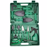 Set 12 Unelte de Gradina, Flippy, pentru Plantare Prelucrare Sol si Ingrijire Plante, Material PVC si Otel, Cutie Inclusa, 38 x 29 cm, Verde Deschis - imagine 3