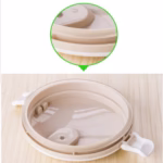 Set 2 Caserole pentru alimente Flippy, lunch box, 1400 ml, otel inoxidabil, maner, valva aerisire, 15.5 x 15 cm, inchidere etansa, multicolor - imagine 15