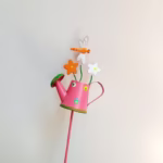 Set 3 Decoratiuni de Gradina, Flippy, Model Stropitoare, din Fier, 28 x 5 cm, Multicolor - imagine 7