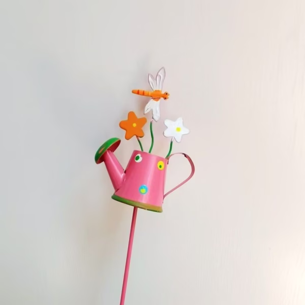 Set 3 Decoratiuni de Gradina, Flippy, Model Stropitoare, din Fier, 28 x 5 cm, Multicolor - imagine 7