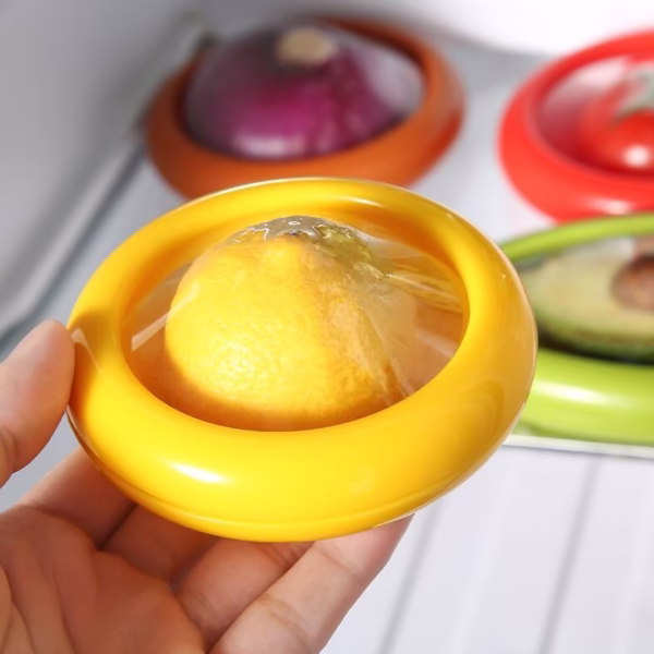 Set 4 Recipiente pentru Pastrarea Proaspata a Legumelor, Flippy, Cutii Portabile Sigilate Anti-oxidare, 4 Forme Diferite pentru Legume sau Fructe, Culori diferite - imagine 13