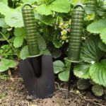 Set 4 Unelte de Gradina Flippy, pentru Plantare Prelucrare Sol si Ingrijire Plante, Material PVC si cardboard, 25 x 8.5 cm, verde - imagine 3
