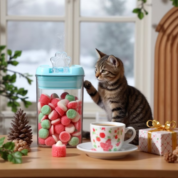 Set 6 Cutii de Depozitare Alimente, Flippy, 2 x 500ml, 2 x 800ml, 2 x 1200ml, Capac Albastru, din PP+PET, Inchidere Ermetica, Transparent - imagine 3