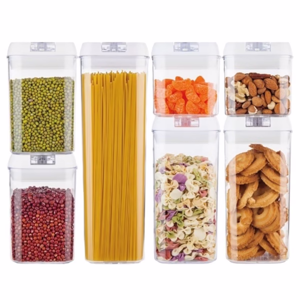 set-7-recipiente-din-plastic-flippy-pentru-alimente-obiecte-inchidere-ermetica-2-x-0-5l-2-x-0-8l-2-x-main-681615ed5875b Set 7 Recipiente din Plastic, Flippy, pentru Alimente/Obiecte, Inchidere Ermetica, 2 x 0.5l, 2 x 0.8l, 2 x 1.2l, 1 x 1.9 l, Capac Alb, Transparent - imagine 1