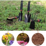 Set 7 Unelte de Gradina Flippy, pentru Plantare Prelucrare Sol si Ingrijire Plante, Material PVC si cardboard, 31.5 x 8 cm, negru - imagine 7