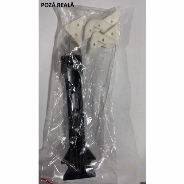 Set Racleta pentru Indepartare Adeziv, Racleta pentru Silicon si Lipici, 5 Capete din silicon, Dimensiune Inchisa 18.8 x 4 x 2.8 cm, Metal, Negru - imagine 14