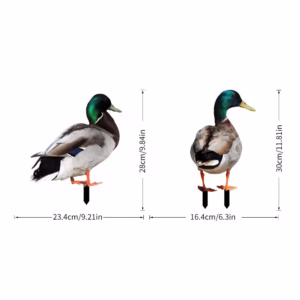 Set 2 Decoratiuni de Gradina, Flippy, Model Rata, Tip Placa, Grosime 3 mm, Fata-Verso, Multicolor