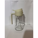 Recipient Ulei 2 in 1, Flippy, Functie Spray & Turnare, din Sticla, Fara Scurgere, 18.5 x 7.7 cm, 470 ml, Alb - imagine 2