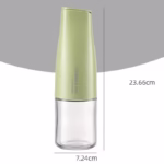 Sticla de Ulei Automata, Flippy, Sticla pentru Lichide de Bucatarie, 23.7 x 7.25 cm, Volum 550 ml, Verde - imagine 2