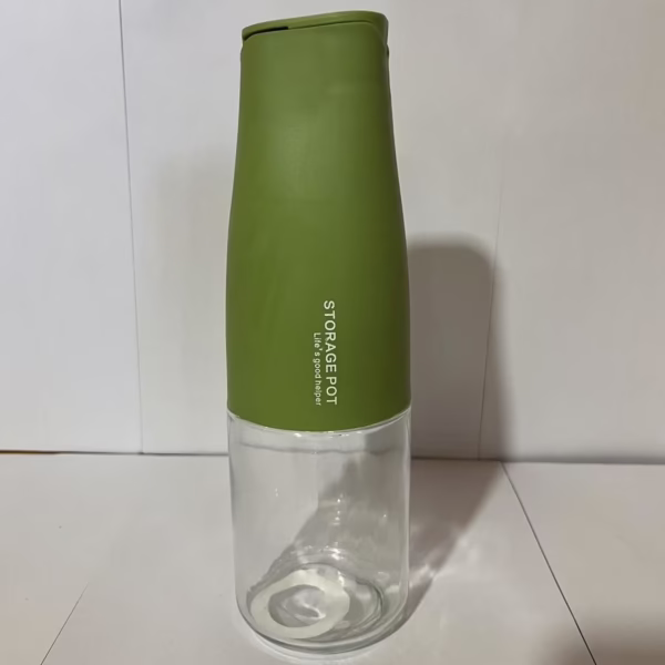 Sticla de Ulei Automata, Flippy, Sticla pentru Lichide de Bucatarie, 23.7 x 7.25 cm, Volum 550 ml, Verde - imagine 5