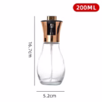Sticla de ulei cu Pulverizator, Flippy, Sticla pentru Lichide de Bucatarie, Otet, Sos, 16.7 x 5.2 cm, Volum 200 ml, Roz Gold - imagine 2