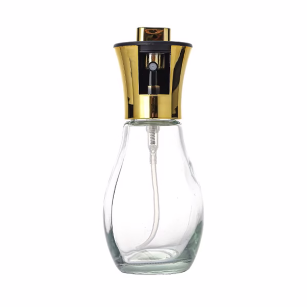Sticla de ulei cu Pulverizator, Flippy, Sticla pentru Lichide de Bucatarie, Otet, Sos, 16.7 x 5.2 cm, Volum 200 ml, Gold - imagine 1