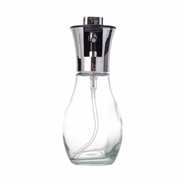 Sticla de ulei cu Pulverizator, Flippy, Sticla pentru Lichide de Bucatarie, Otet, Sos, 16.7 x 5.2 cm, Volum 200 ml, Silver - imagine 1