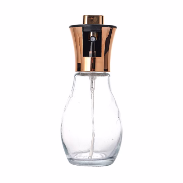 Sticla de ulei cu Pulverizator, Flippy, Sticla pentru Lichide de Bucatarie, Otet, Sos, 16.7 x 5.2 cm, Volum 200 ml, Roz Gold - imagine 1