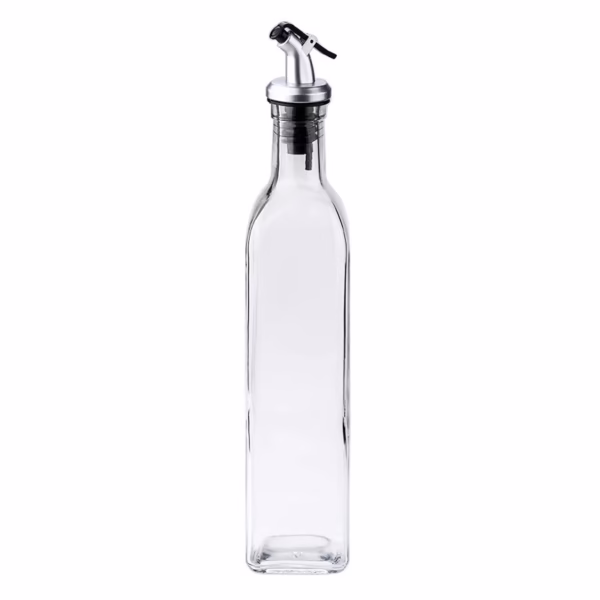 sticla-de-ulei-de-masline-flippy-sticla-etansa-pentru-lichide-de-bucatarie-sticla-pentru-uleiuri-sos-main-683ed80c61871 Sticla de Ulei de Masline, Flippy, Sticla etansa pentru Lichide de Bucatarie, Sticla pentru Uleiuri, Sosuri, Otet, Capac din Inox Dozator, 30 x 6 cm, volum 500 ml, Transparent - imagine 1
