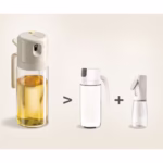 Dispenser pentru Ulei, Flippy, prin Curgere si Pulverizare, Deschidere si Inchidere Automata a Rezervorul, 550mL, 11.4x7.8x22.8cm, Gri - imagine 5