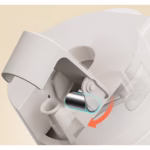 Dispenser pentru Ulei, Flippy, Deschidere si Inchidere Automata a Rezervorul, cu Inductie Gravitationala, 550 ml, 12x7.6x20.5 cm, Alb - imagine 4