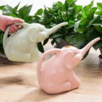 Stropitoare pentru Copii, Flippy, in forma de Elefant, 1500 mL, pentru Udat Plante, 19.5x17x11.8 cm, Roz - imagine 3