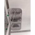 Suport - Organizator pentru Tacamuri, Flippy, 3 Compartimente, Suport pentru Cosmetica, Ustensile, Material PP Durabil, 33 x 16 x 15 cm Gri - imagine 3