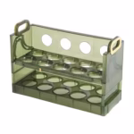 Suport - Organizator pentru Oua in Frigider, Flippy, pentru 20 de oua in 2 Straturi, din Plastic 25.5 x 10 x 17 cm, Verde Transparent