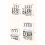 Suport pentru Depozitare Condimente, Ulei, Otet, Flippy, Montare pe Perete din 12 Piese, Uz Casnic, pentru Bucatarie, 31 x 21.9 x 31.5cm, Alb - imagine 8