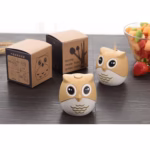Suport pentru Scobitori, Flippy, Model Bufnita, Multifunctional, 8.3x7.8 cm, Portocaliu - imagine 9