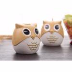 Suport pentru Scobitori, Flippy, Model Bufnita, Multifunctional, 8.3x7.8 cm, Portocaliu - imagine 11