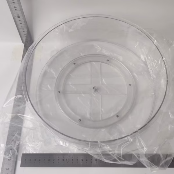 Suport Rotativ pentru Condimente, Flippy, Multifunctional, Rotund, 360 de Grade, pentru Bucatarie, Plastic, 30.5x30.5x10 cm, Transparent - imagine 16
