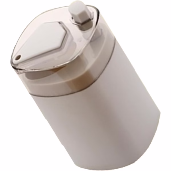 Suport Scobitori, Flippy, Automat, cu Buton si Capac, din PP, 9.5x6 cm, Gri - imagine 2
