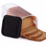 Cutie Depozitare Paine, Flippy, din Plastic, 34 x 13 cm, Pastreaza Prospetimea, Capac Negru - imagine 6