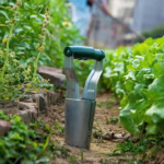 Transplantator Agricol Cilindric, Flippy, din Otel si Plastic, 6 cm Diametru, cu Maner Flexibil, 23 x 6 x 13 cm, Verde - imagine 2