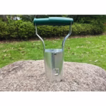 Transplantator Agricol Cilindric, Flippy, din Otel si Plastic, 6 cm Diametru, cu Maner Flexibil, 23 x 6 x 13 cm, Verde - imagine 5