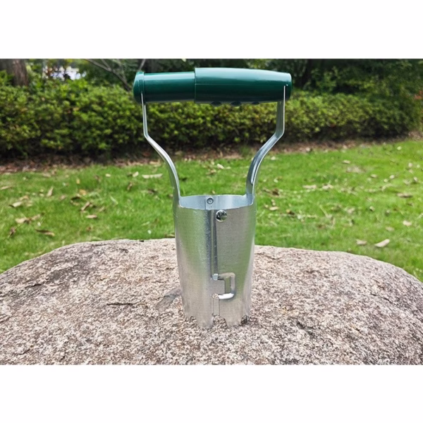 Transplantator Agricol Cilindric, Flippy, din Otel si Plastic, 6 cm Diametru, cu Maner Flexibil, 23 x 6 x 13 cm, Verde - imagine 5