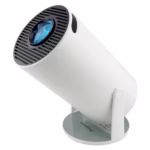 Video Proiector Portabil cilindric HY300, Flippy, Inteligent, HD 1280×720, Wireless, Compatibil cu Android/iOS, AC, 19 x 11 x 9 cm, Alb - imagine 3