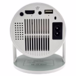 Video Proiector Portabil cilindric HY300, Flippy, Inteligent, HD 1280×720, Wireless, Compatibil cu Android/iOS, AC, 19 x 11 x 9 cm, Alb - imagine 5