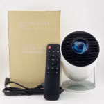 Video Proiector Portabil cilindric HY300, Flippy, Inteligent, HD 1280×720, Wireless, Compatibil cu Android/iOS, AC, 19 x 11 x 9 cm, Alb - imagine 7