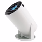 Video Proiector Portabil cilindric HY300PRO, Flippy, Inteligent, Full HD 1080 x 1280, Wireless, Compatibil cu Android/iOS, 17 x 10 x 9 cm, Alb - imagine 2