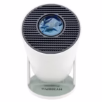 Video Proiector Portabil cilindric HY300PRO, Flippy, Inteligent, Full HD 1080 x 1280, Wireless, Compatibil cu Android/iOS, 17 x 10 x 9 cm, Alb - imagine 3