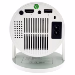 Video Proiector Portabil cilindric HY300PRO, Flippy, Inteligent, Full HD 1080 x 1280, Wireless, Compatibil cu Android/iOS, 17 x 10 x 9 cm, Alb - imagine 4